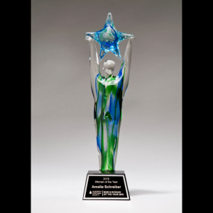 Right Angle Glass Award, Engraved Glass Awards