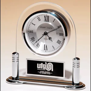 Rounded glass Standup Clock BC999