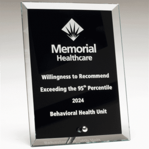 Silver Plated Clear Glass Award G3180CN - Image 1