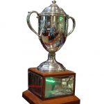 Personalised 19cm Silver Cup Trophy on Black Marble Base Engraved 