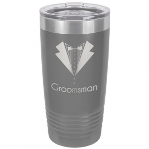 gray engravable polar tall tumbler