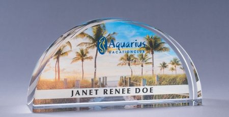Clear Stand Up Arch Award color print
