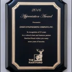 High Gloss Black Stained Plaque P5077