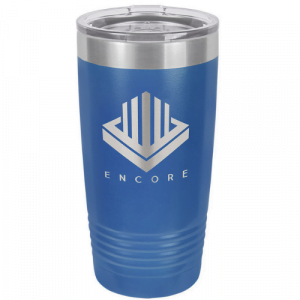 blue engravable polar tall tumbler