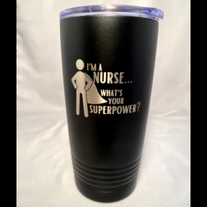 black engravable polar tall tumbler
