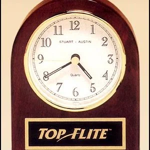 BC892 Arched Rosewood Piano-finish Desk Clock