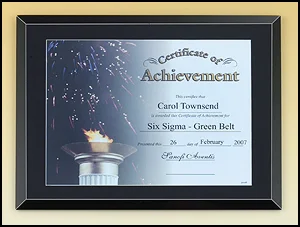 P4190 Black Glass Certificate Holder