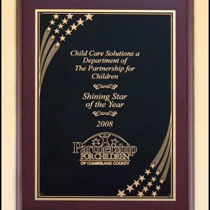 P4450 Star Shower Rosewood Plaque