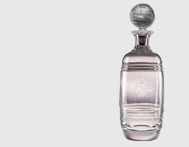 crystal glass barware with custom engraving