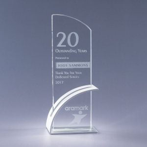 optimist optic crystal award clear
