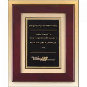 P3990 Plaque with Rosewood Piano-finish Frame